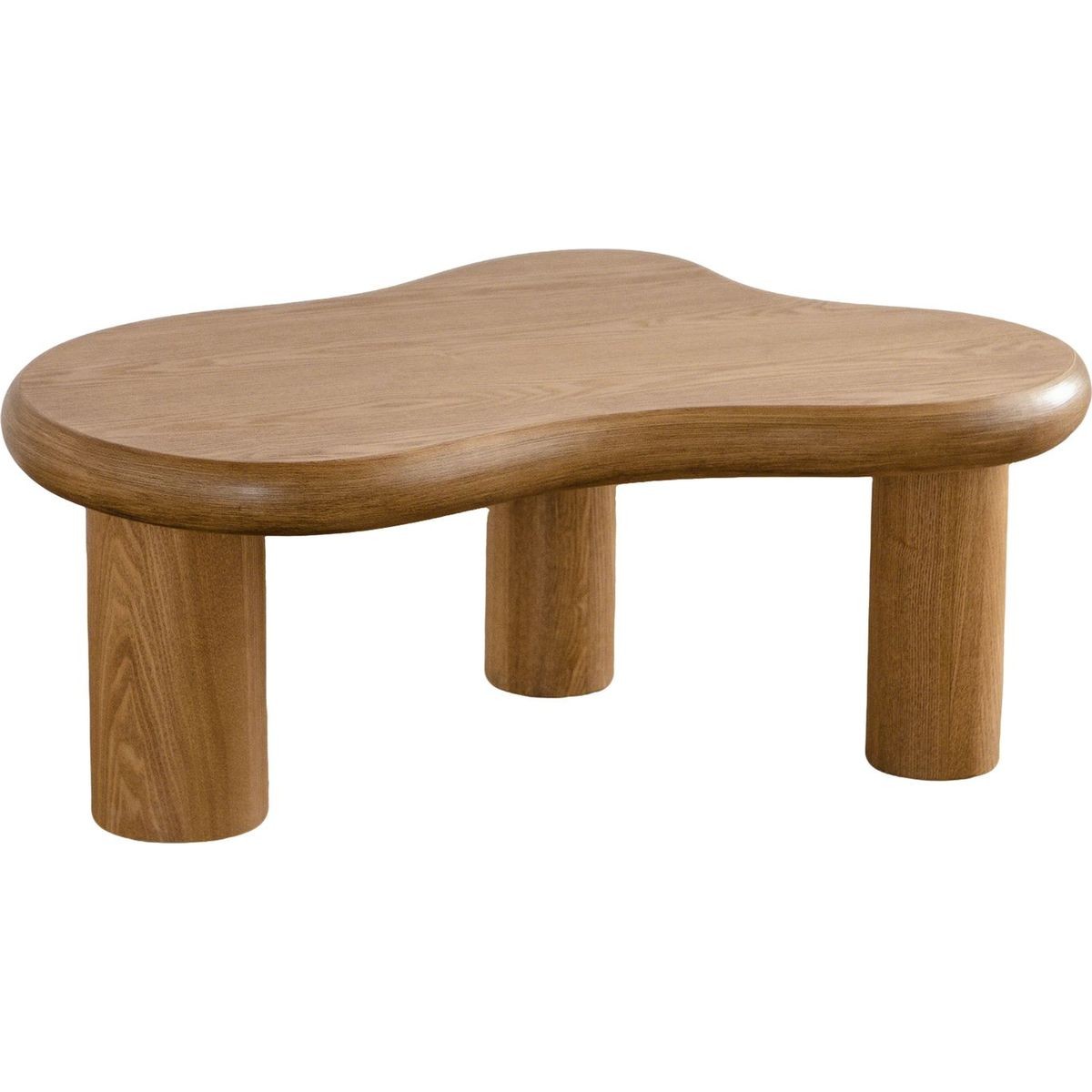 Lot de 2 tables basses organiques gigognes - WAVE bois, HOMIFAB