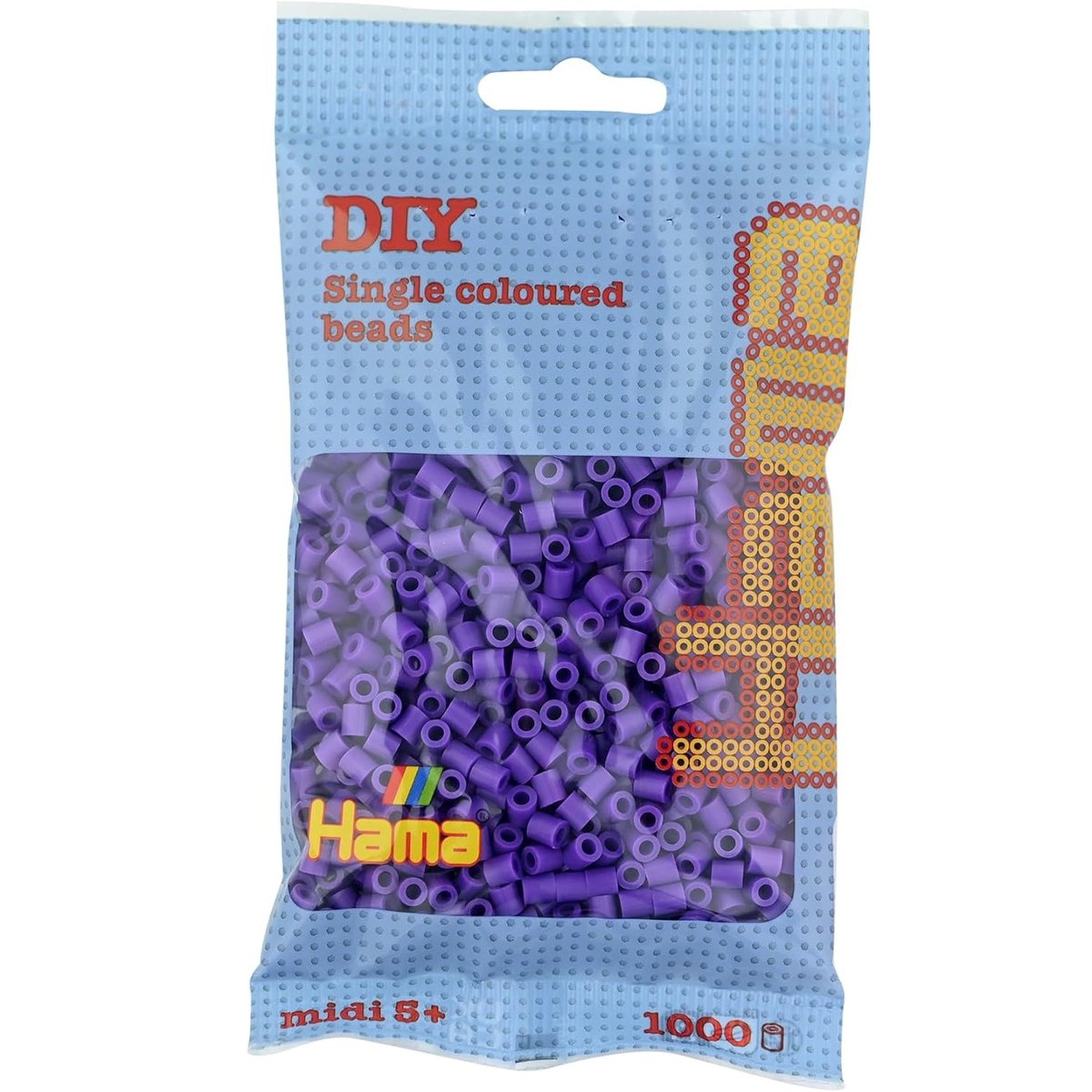 Sachet 1000 perles plastique violet, HAMA