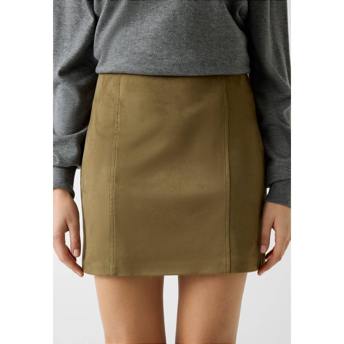 Mini-Jupe En Daim vert, GUESS