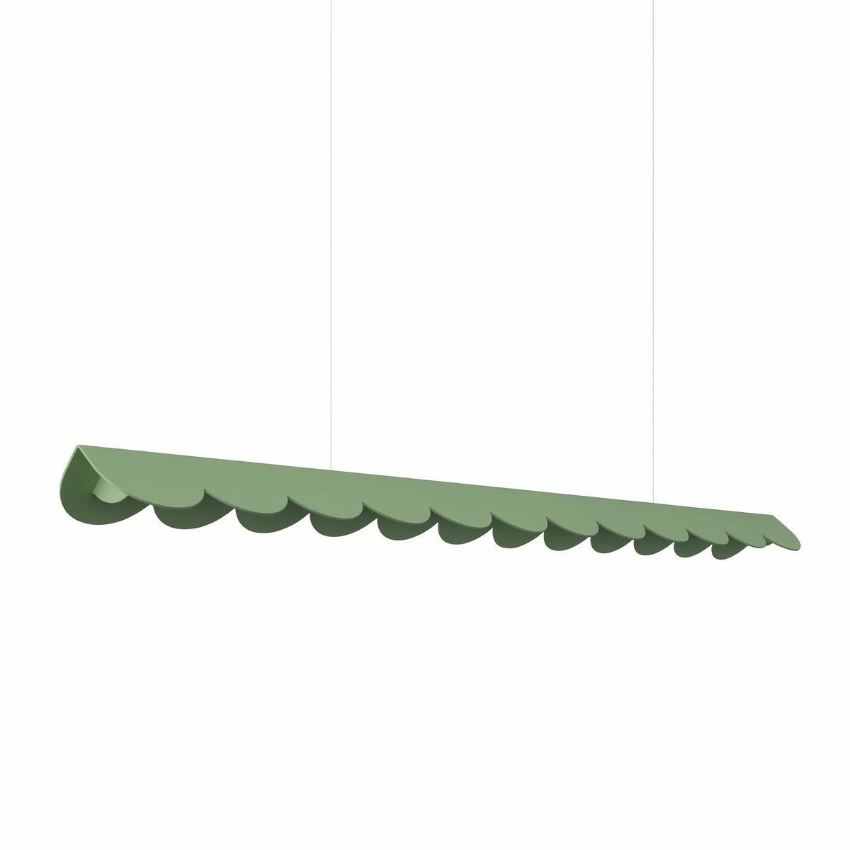 Suspension Aluminium Sauge LED 1 Biscuit sauge, EDEN