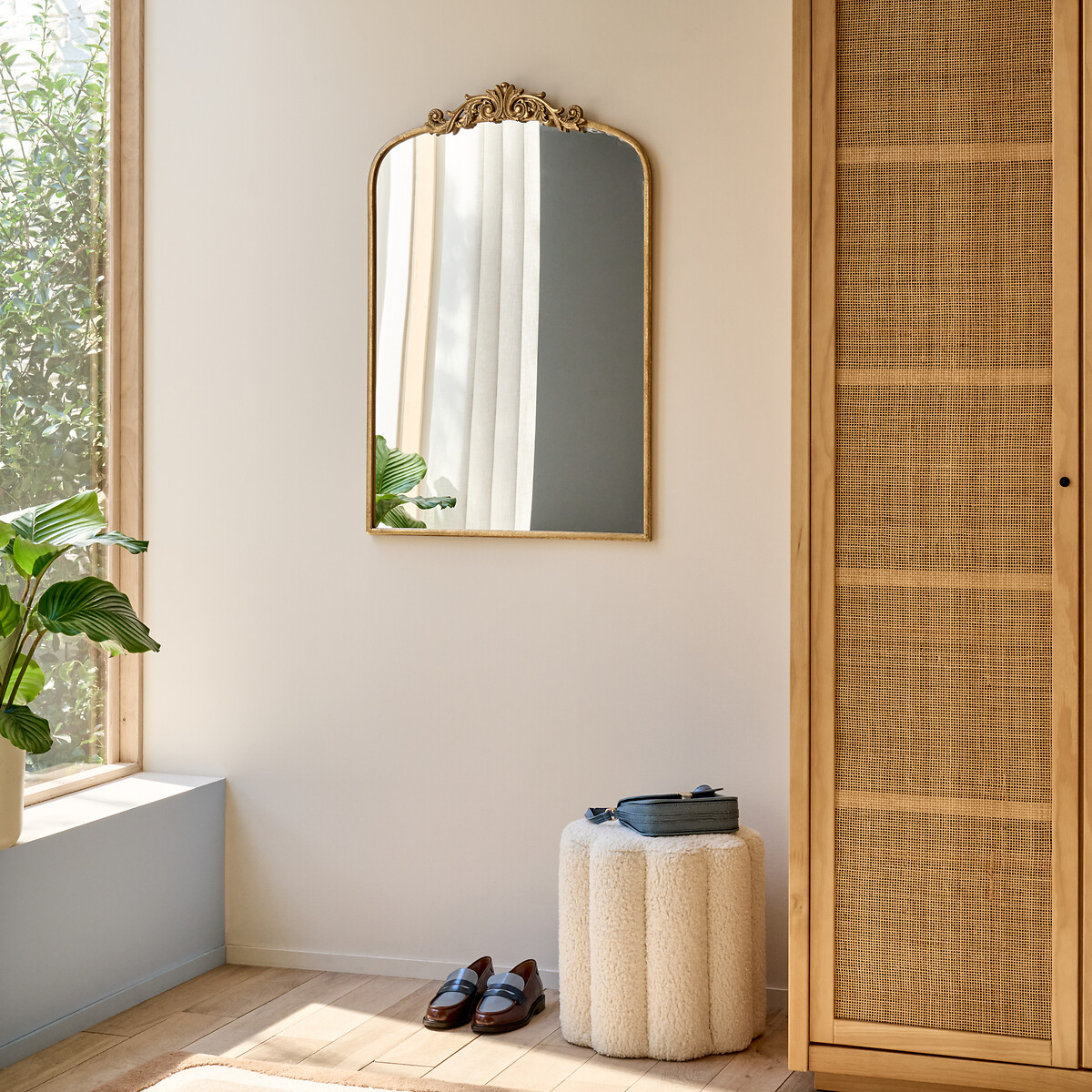 Miroir métal fer 61x91,5 cm, Jinia doré vieilli, LA REDOUTE INTERIEURS