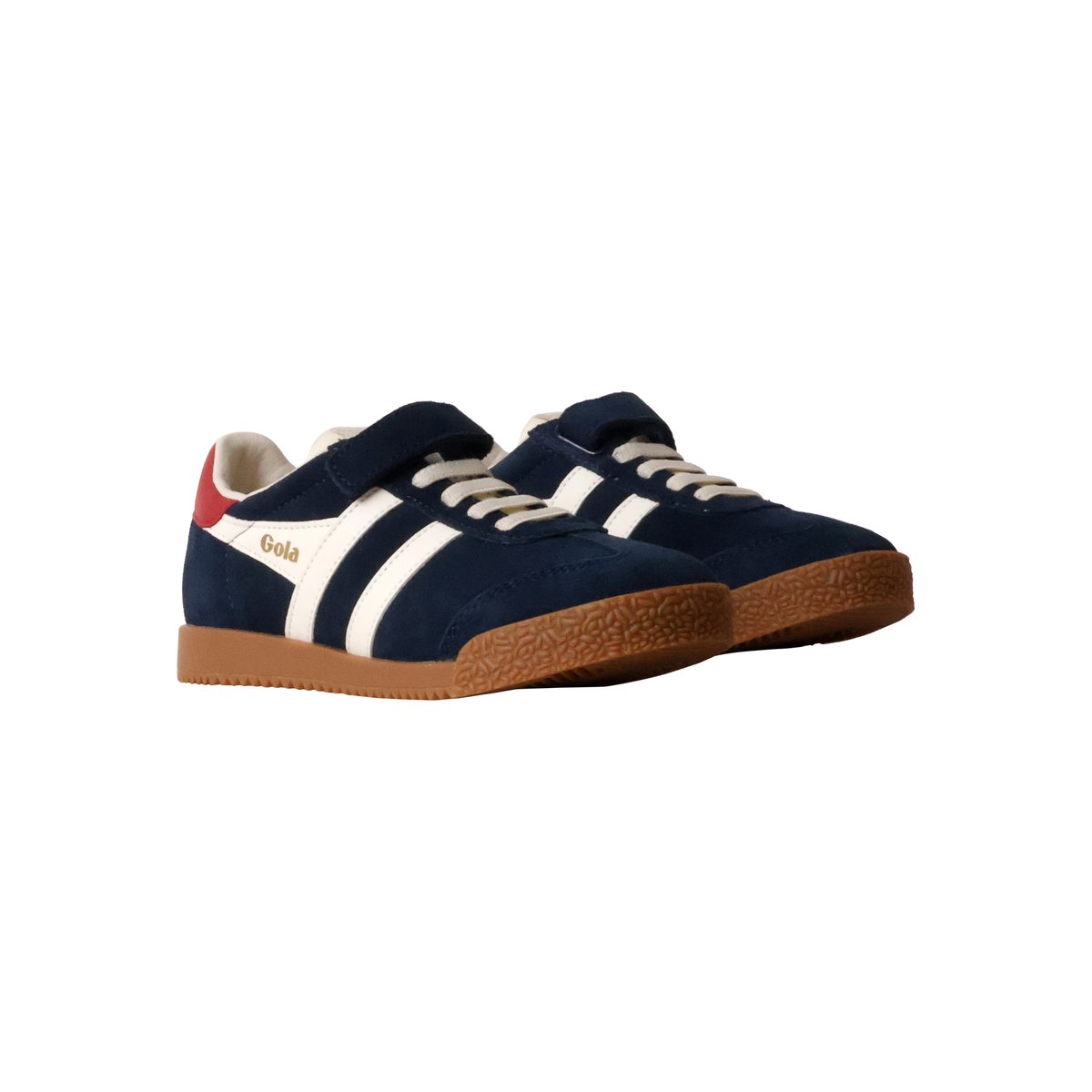 Basket Basse Cuir Elan Strap Tainer bleu, GOLA