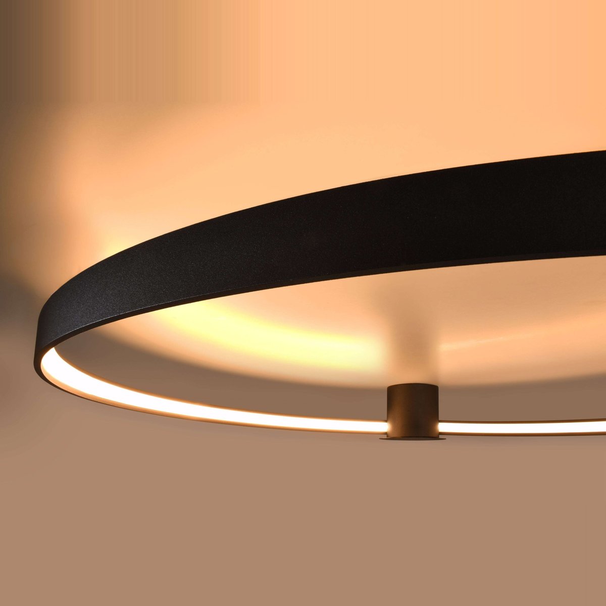 Plafonnier Aluminium Noir LED 1 Rio noir, EDEN