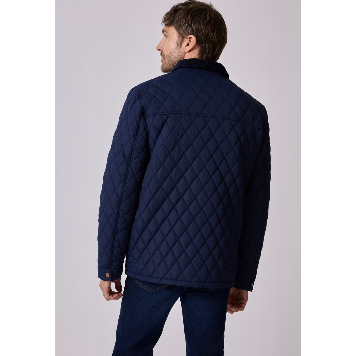 Blouson Thermolactyl matelassé bleu marine, DAMART