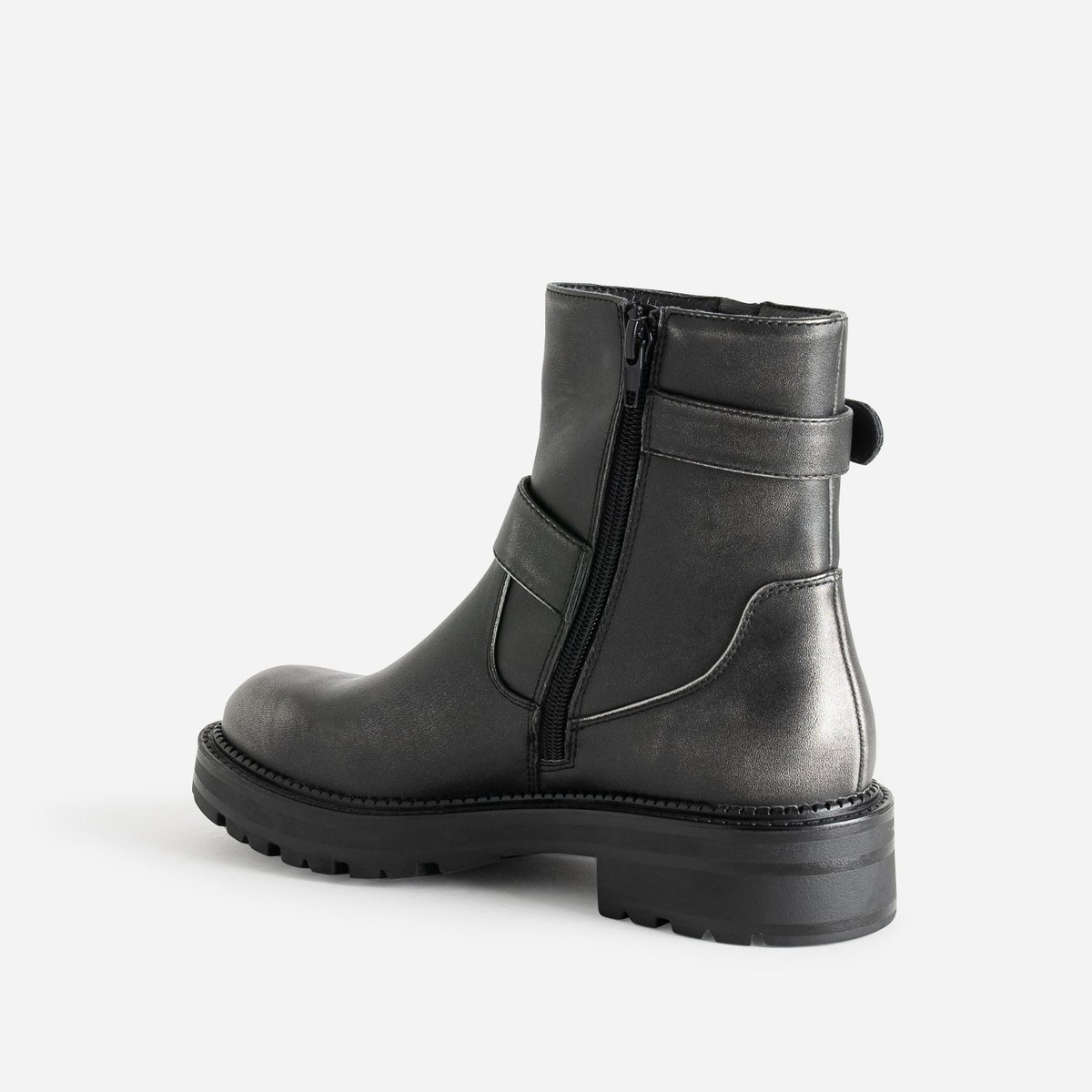 Boots ASSIA gris, TEXTO