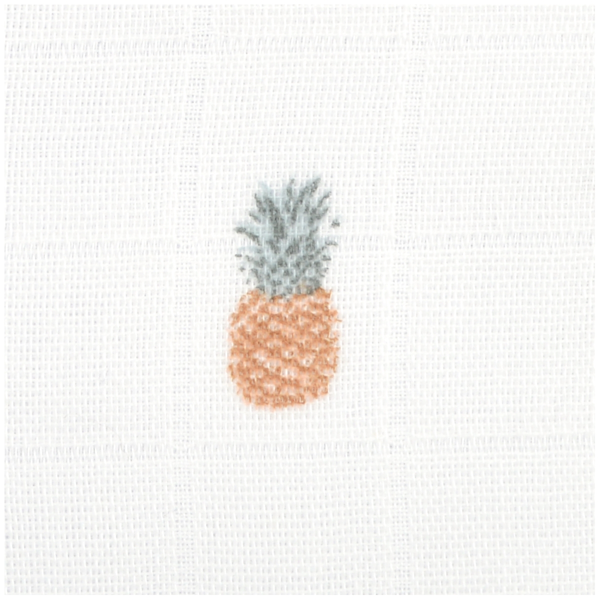 Cape de bain coton bio ANANAS ecru, LITTLE CREVETTE