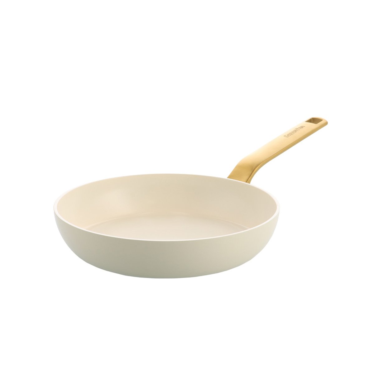 Poêle  30 cm aluminium forgé revêtement céramique-Evolution crème / ivoire, GREENPAN