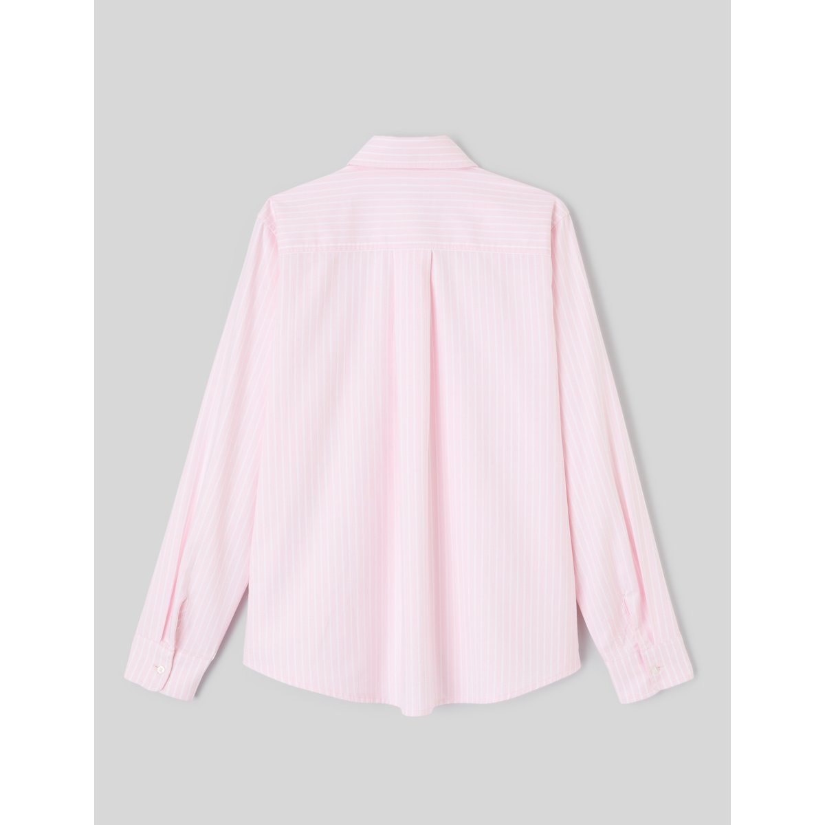 Chemise rayée manches longues rose pâle, BZB