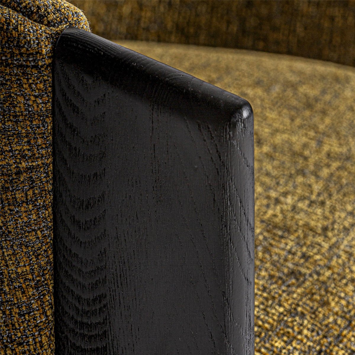 Fauteuil en chêne, Finition marbrée camel marbré chaleureux, RECOLLECTION