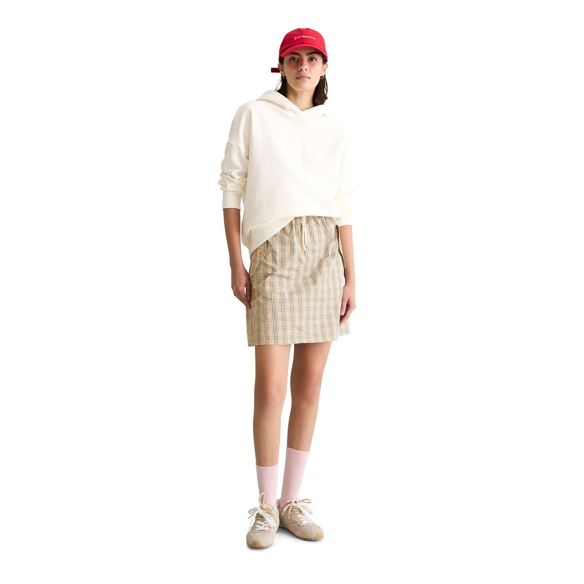 Sweat à capuche coupe classique avec intérieur douillet blanc naturel, MARC O’POLO DENIM