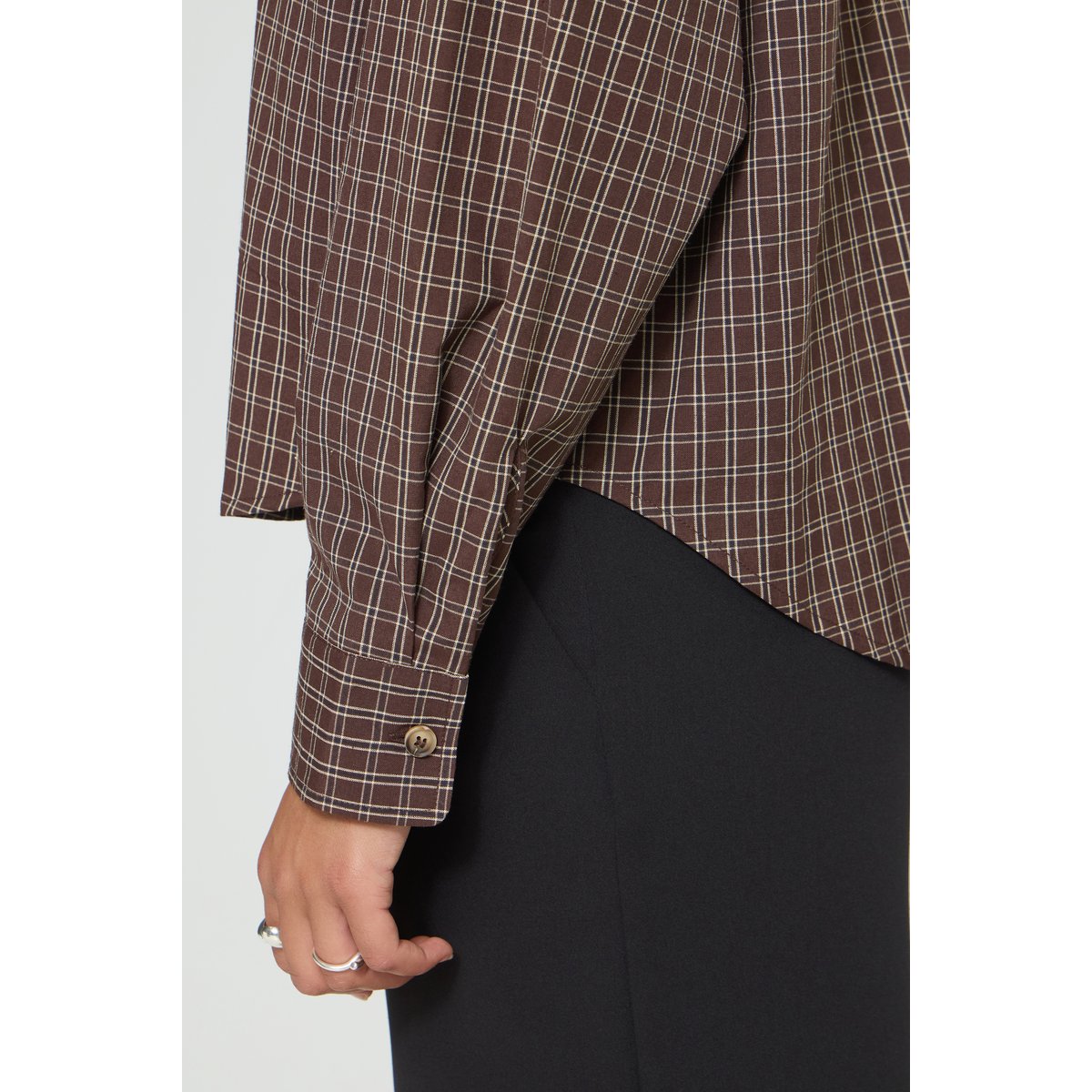 Blouse à manches longues marron chicory coffee, ICHI