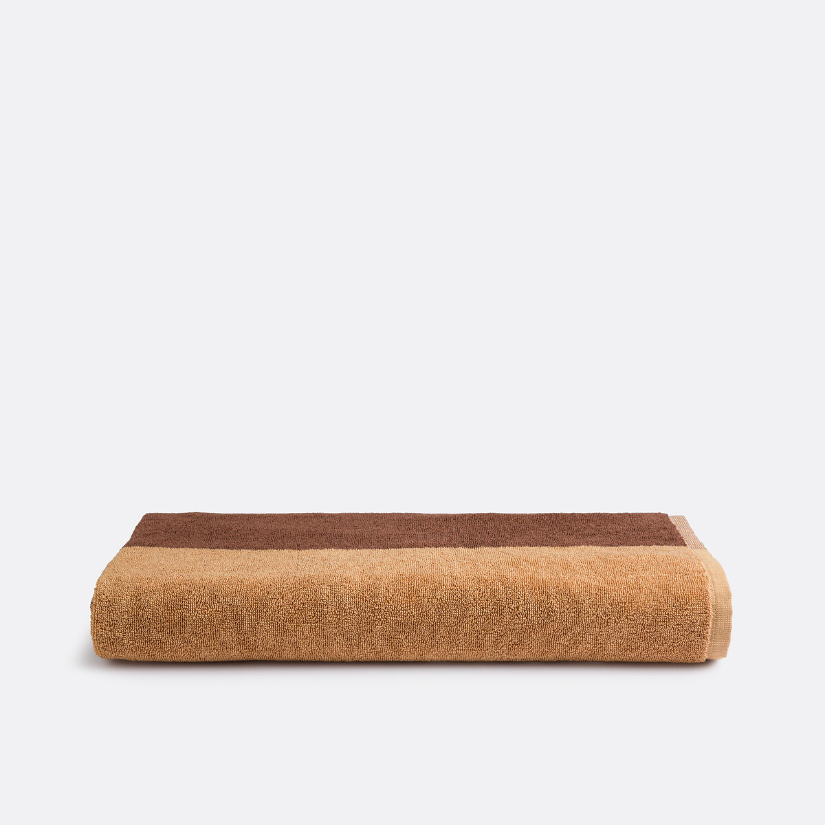 Maxi drap de bain éponge, Palavas marron/caramel, LA REDOUTE INTERIEURS