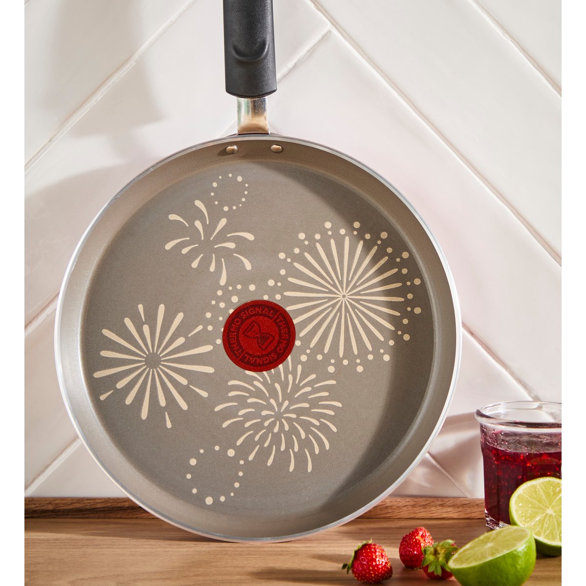 Poêle à crêpe décoration spéciale - ø28 cm gris, TEFAL