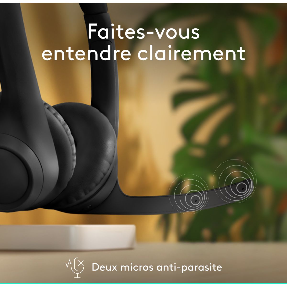 Micro-casque Zone 300 Bluetooth Noir noir, LOGITECH