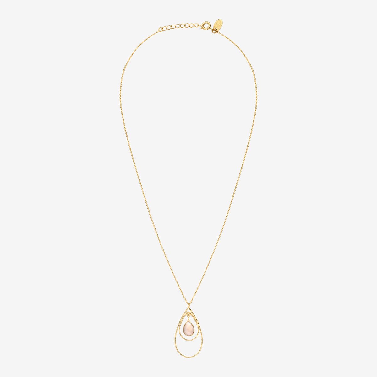 Collier selma calcedoine rose rose, CAROLINE NAJMAN