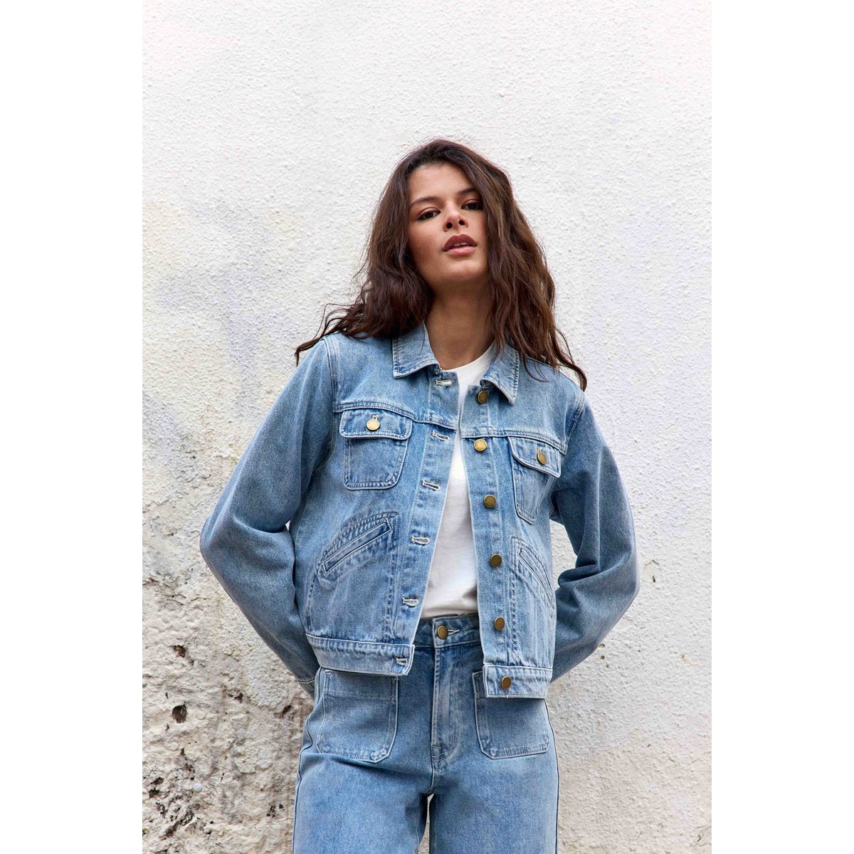 Veste col chemise uni NELSON 84-marble wash, LA PETITE ETOILE