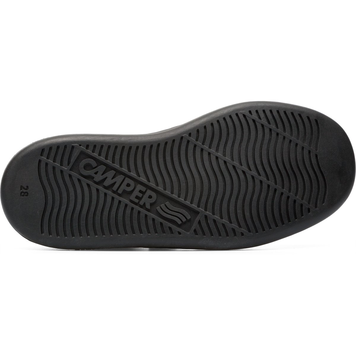 Baskets Cuir Velcro Runner Four noir, CAMPER
