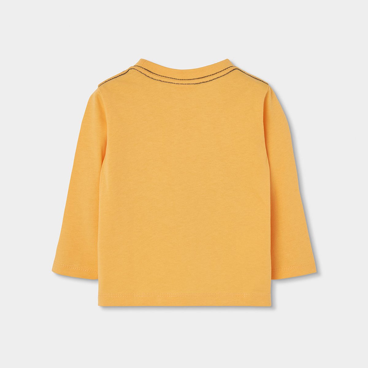 T-shirt en maille garçon imprimé chat jaune, BOBOLI