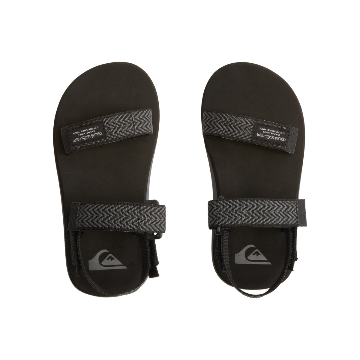 Sandales MONKEY CAGED noir black/grey/black, QUIKSILVER