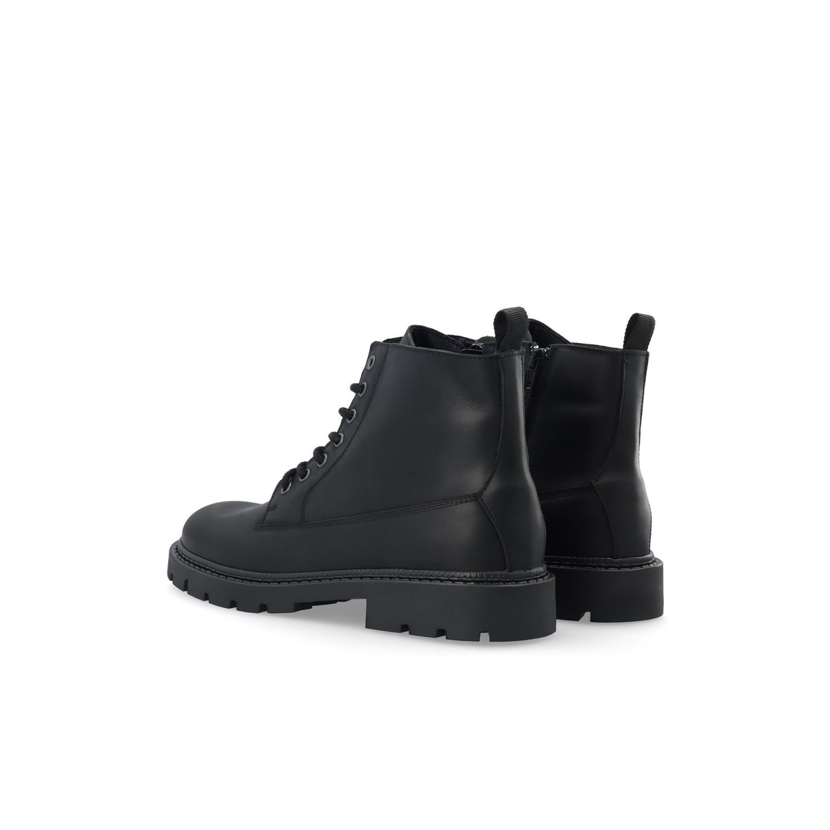 Bottes À Lacets black1, BIANCO