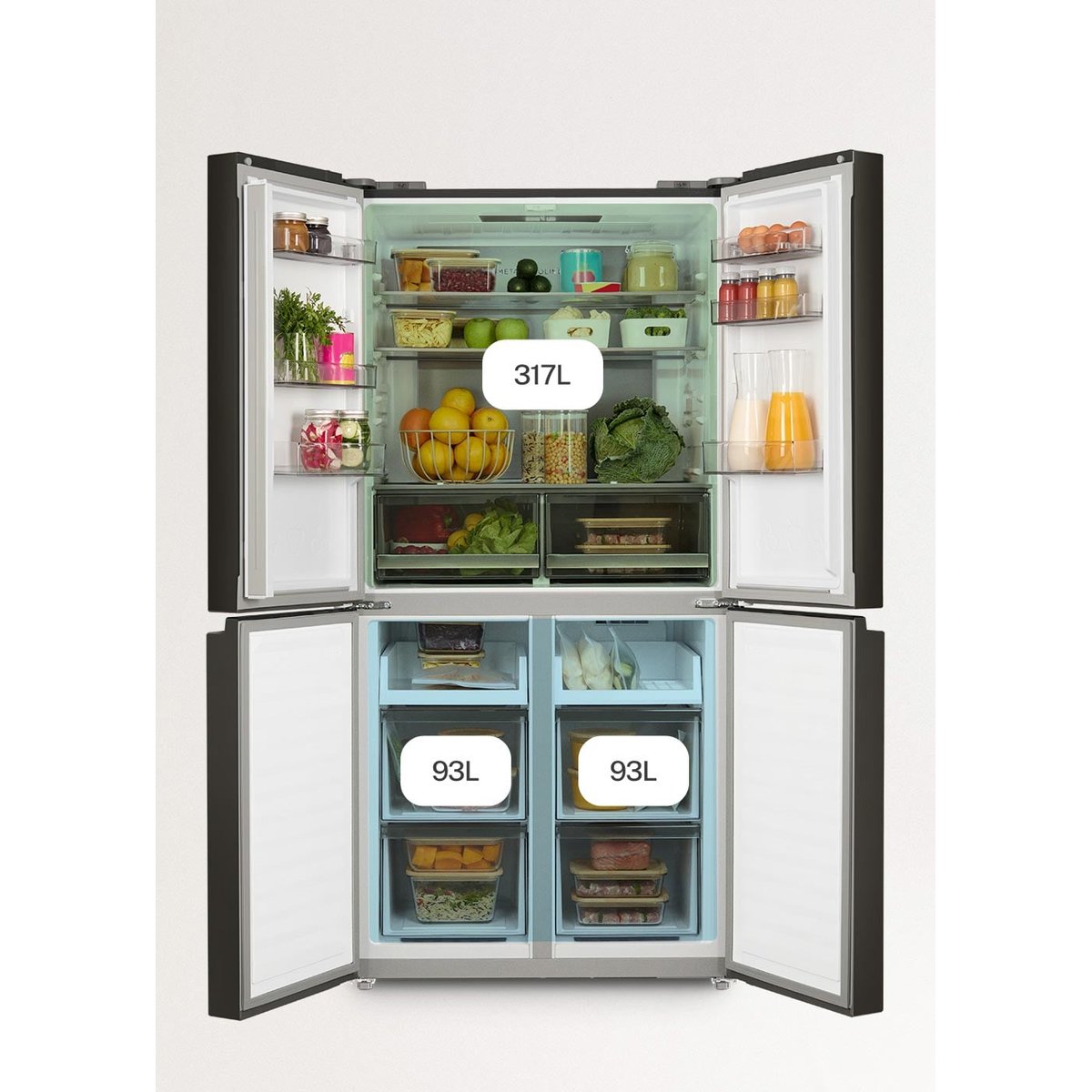Réfrigérateur  FRIDGE STUDIO CROSS DOOR 503L inox, CREATE