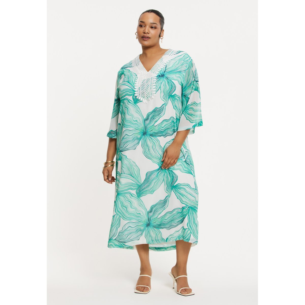 Robe sans manches turquoise, YOEK