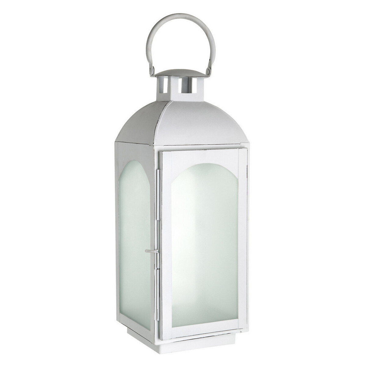 45cm Steel Lantern in White Wash white, ÉDITÉ