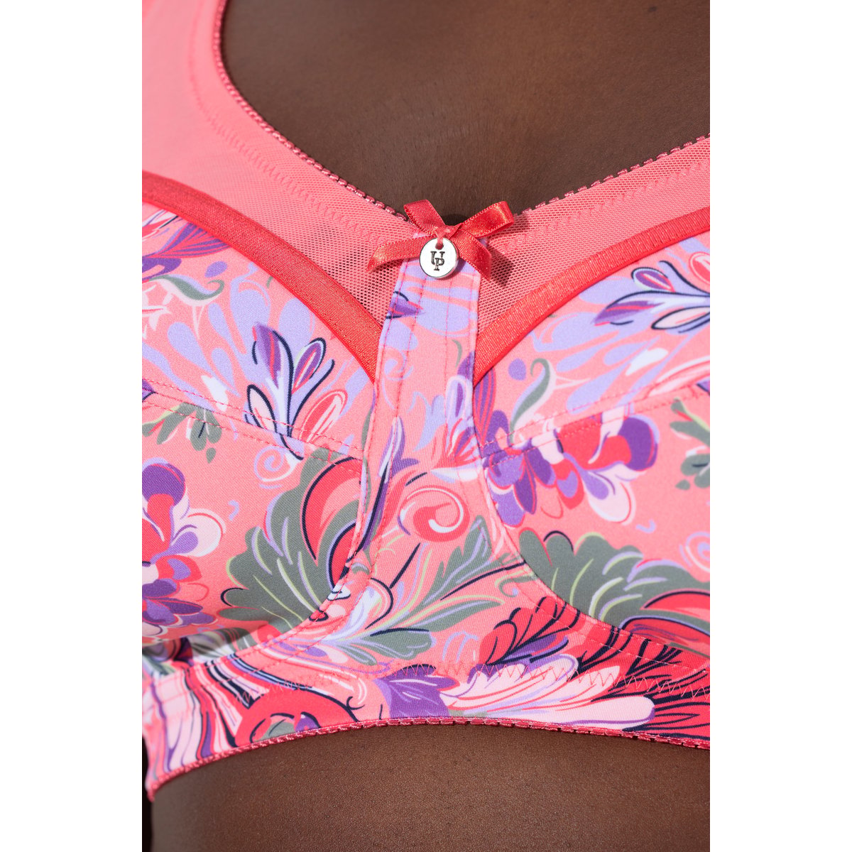 Soutien-gorge de maintien sans armatures rose pêche, ULLA POPKEN