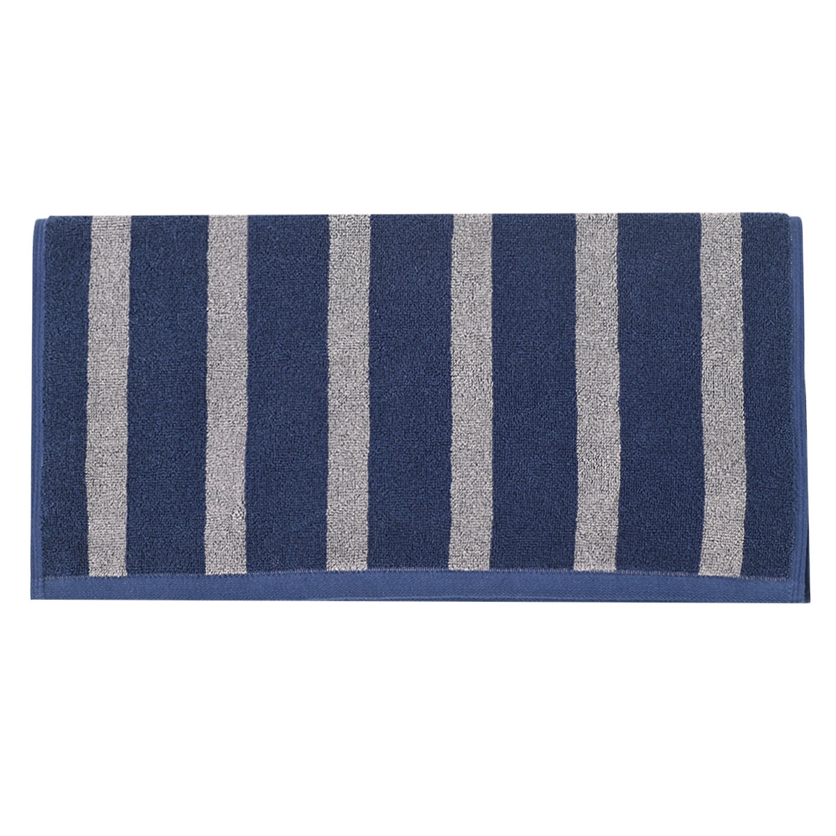 Serviette de toilette 500 g/m² ARCADIA STRIPE indigo, SENSEI MAISON