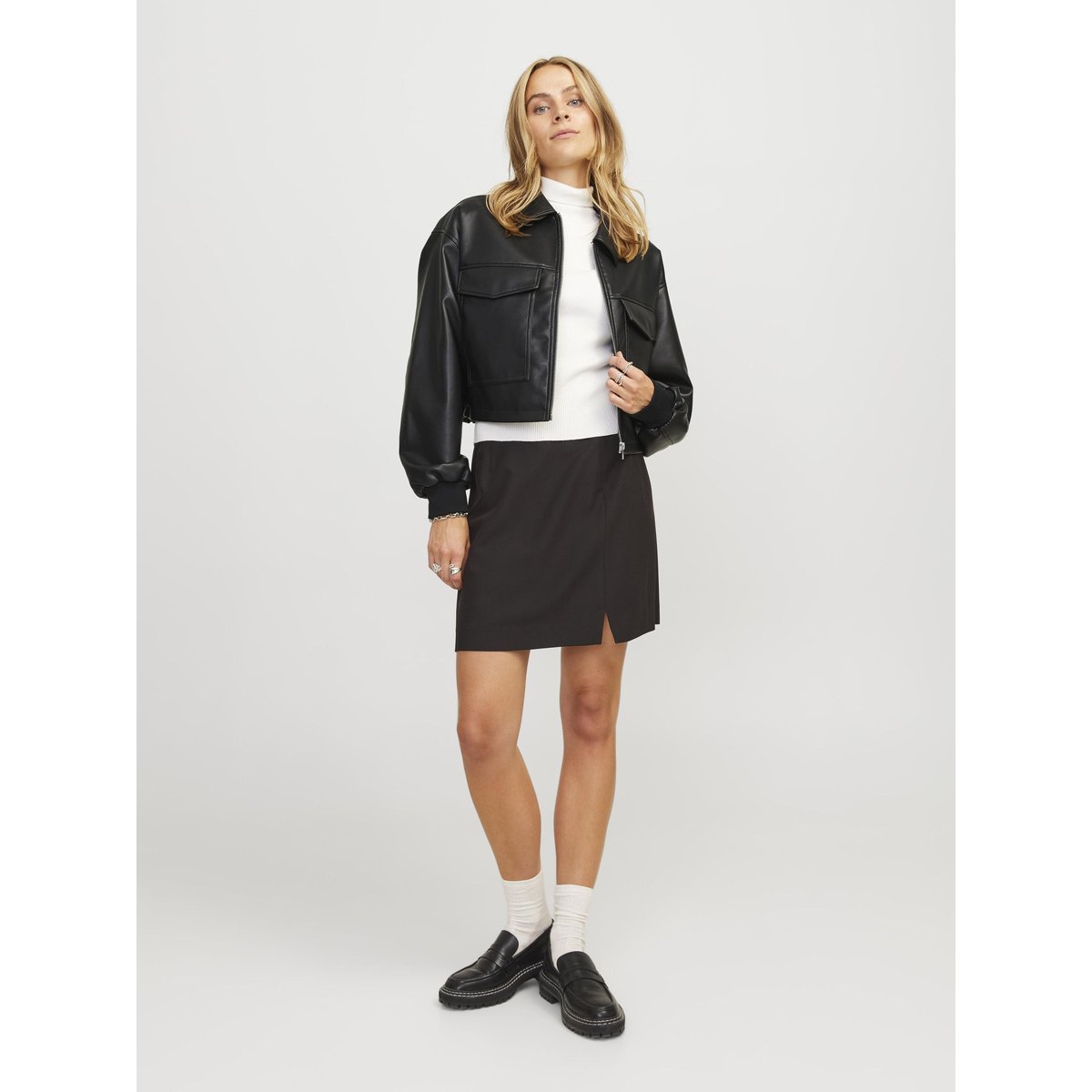 Veste En Similicuir black, JJXX