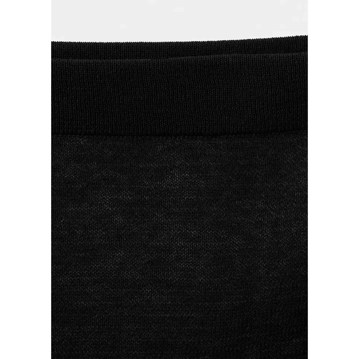 Jupe midi combinée noir, MANGO