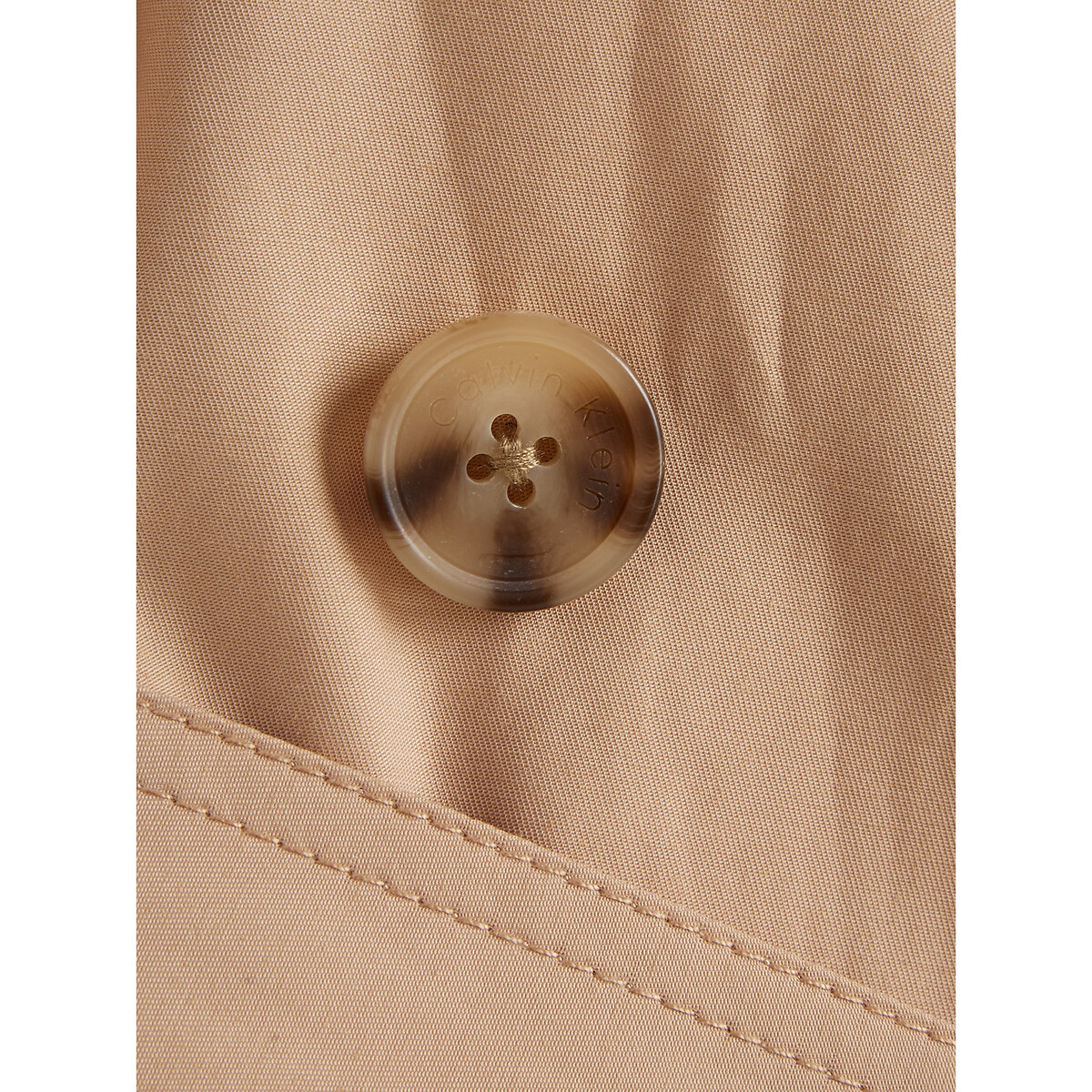 Trench long boutonné beige, CALVIN KLEIN