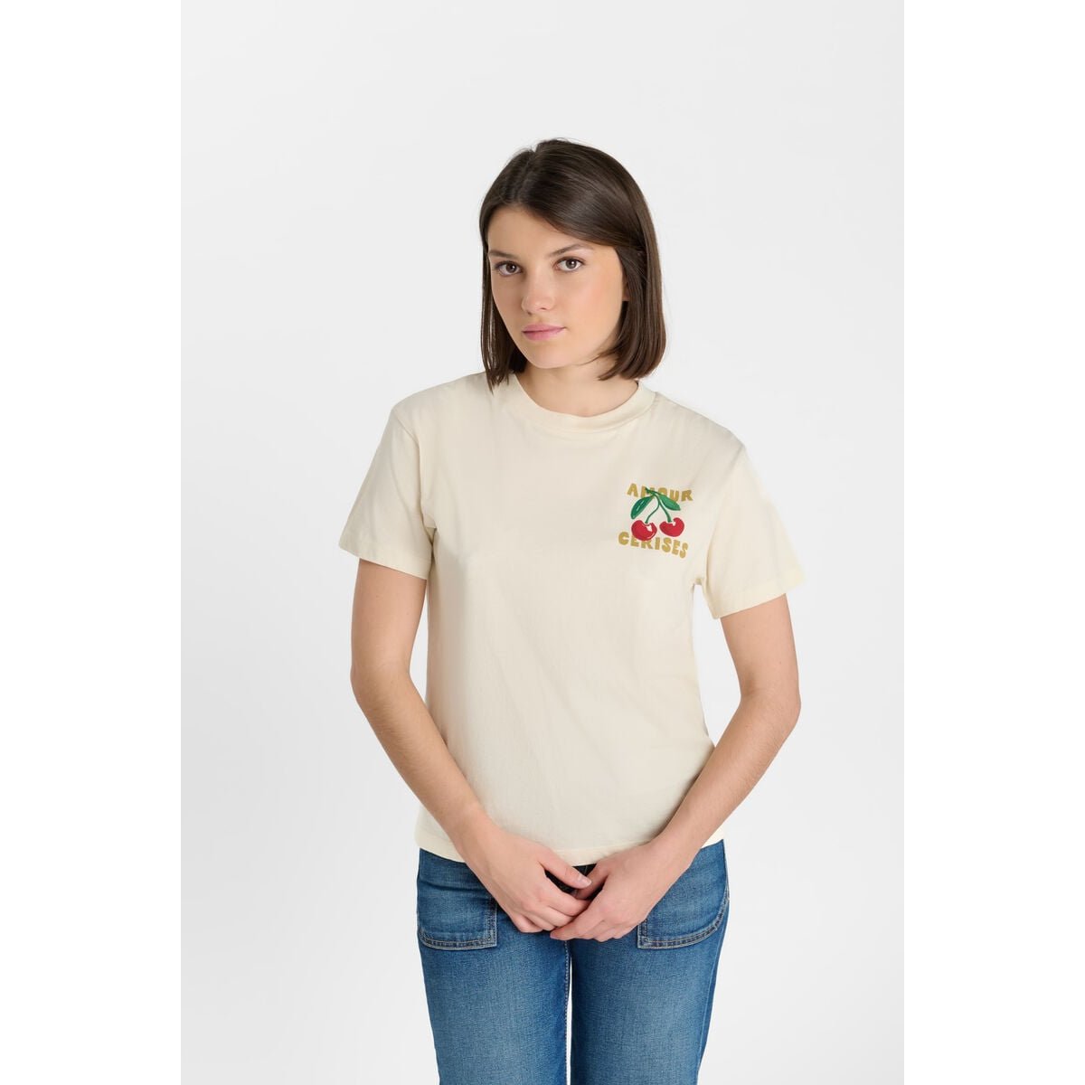 Tee-Shirt ARYAGI cream, LE TEMPS DES CERISES