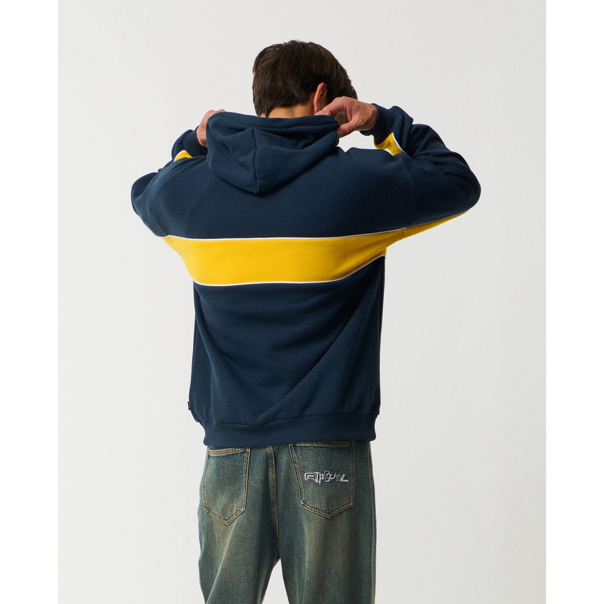 Sweat à capuche PANEL Beater bleu marine foncé, RIP CURL