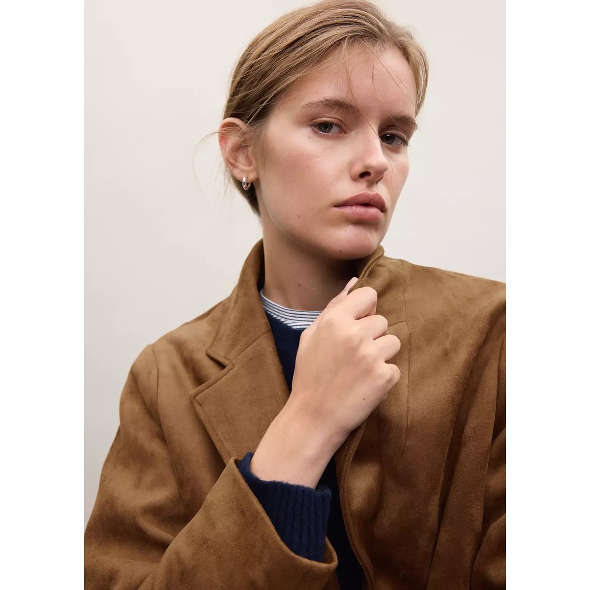 Blazer effet daim tabac, MANGO TEEN