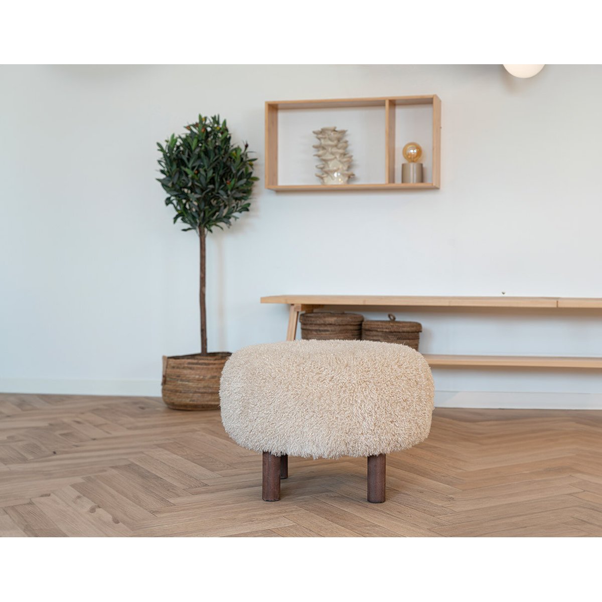 Pouf - MANI beige, LISA DESIGN