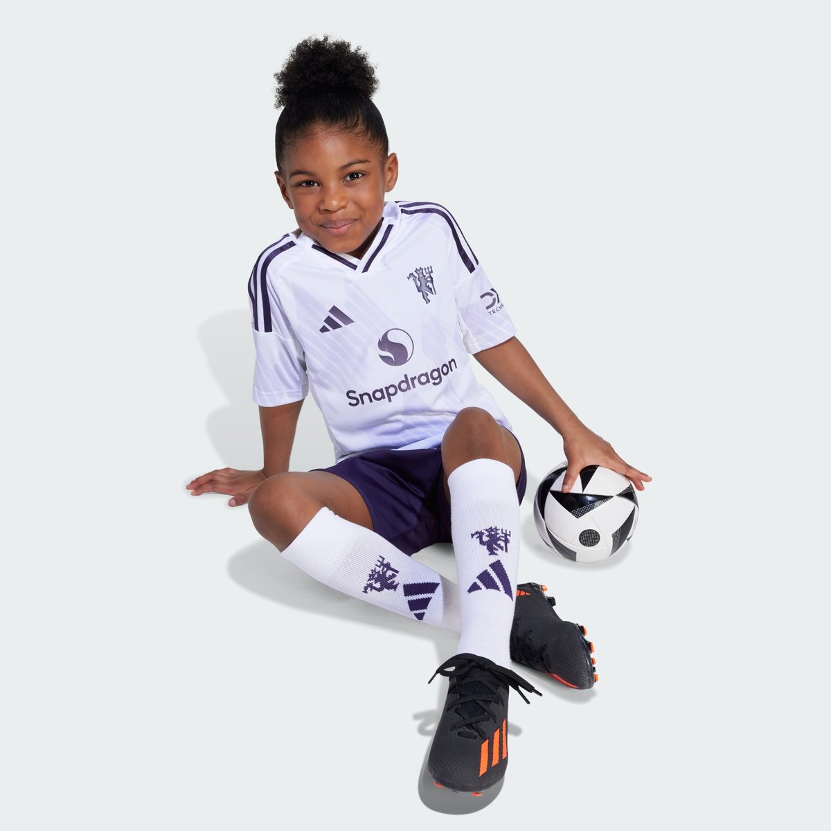 Mini Kit Extérieur Manchester United 25/26 Enfants white, adidas Performance