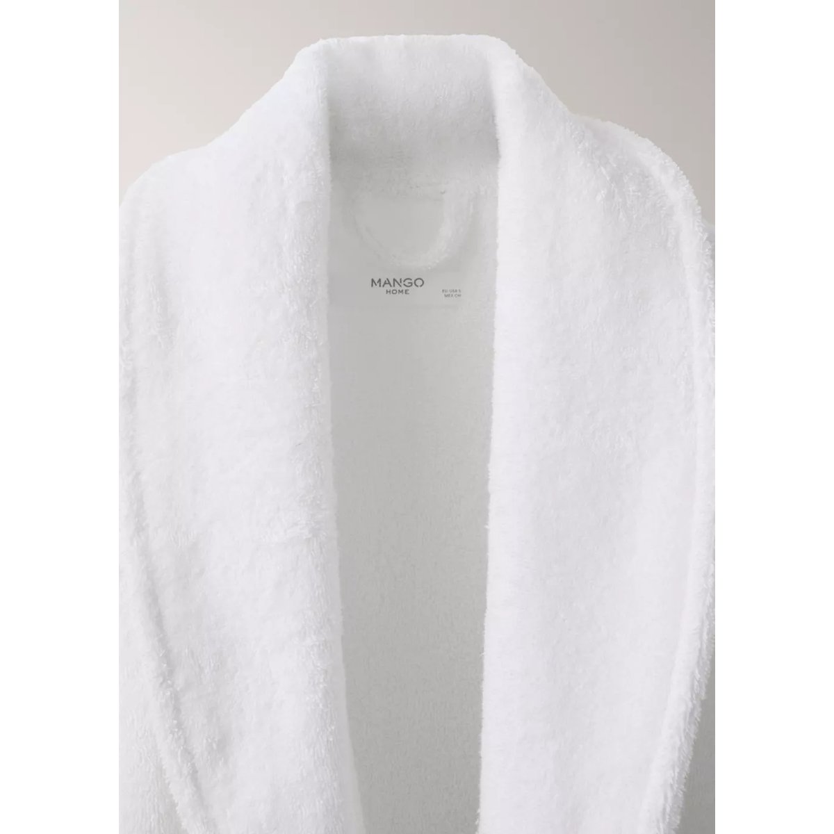 Peignoir coton doux blanc, MANGO HOME