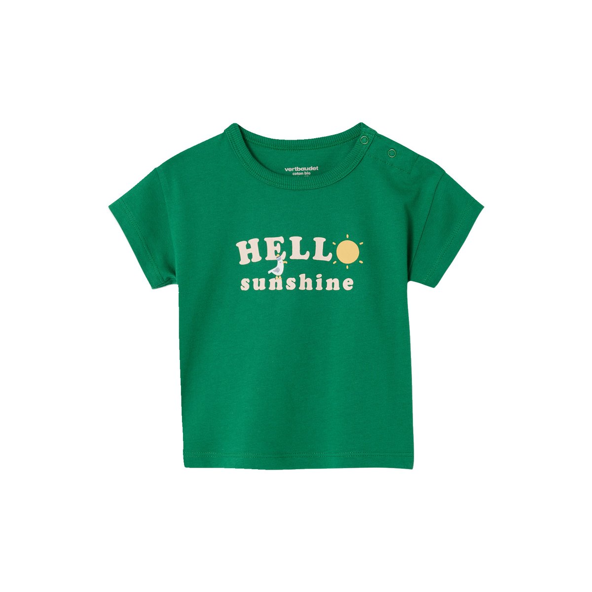 T-shirt bébé vert, VERTBAUDET