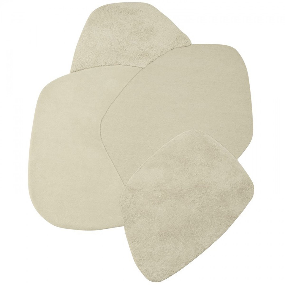 Tapis en laine Mola crème, AYTM