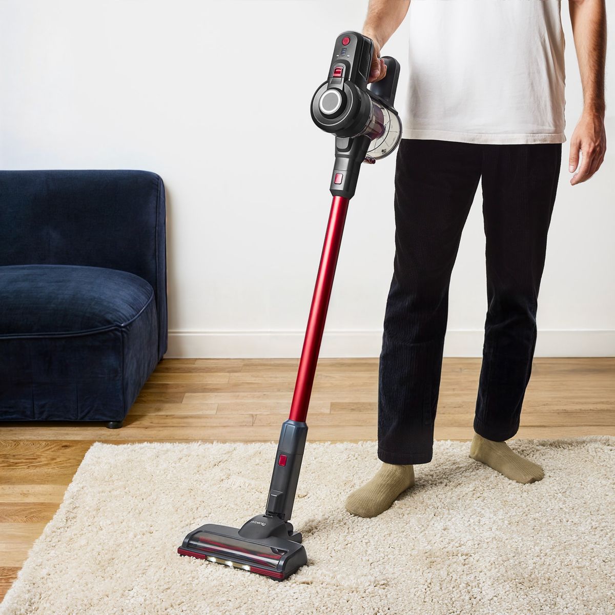 aspirateur balai 2 en 1 sans fil powerclean - up600 rouge, H.KOENIG