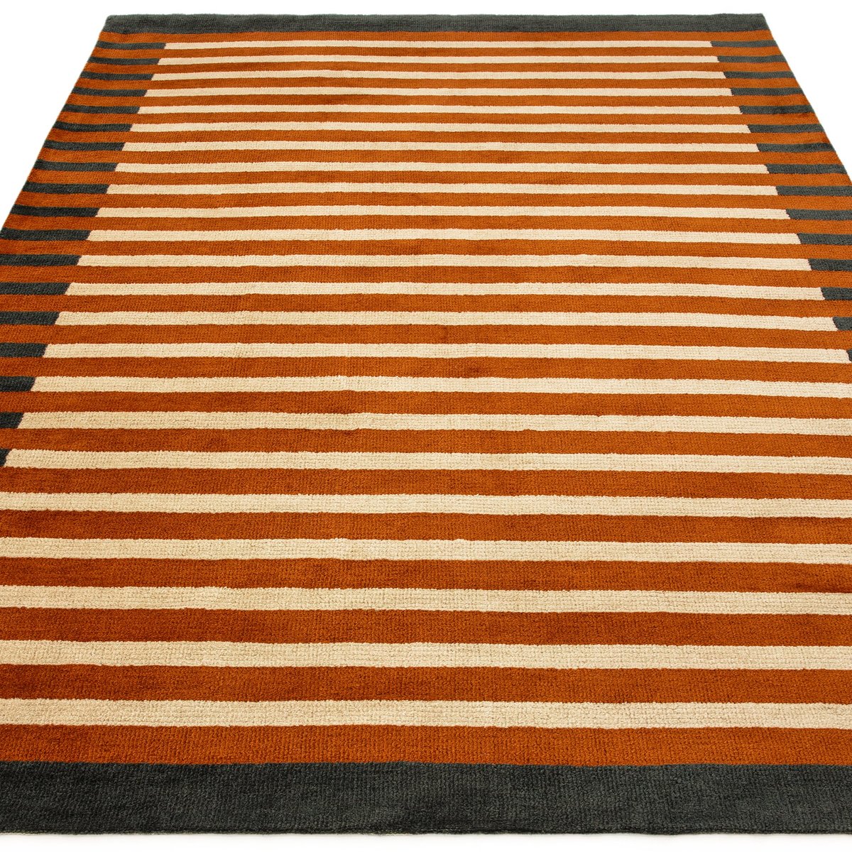 Tapis de salon et chambre moderne CLARKY orange, NOVATREND
