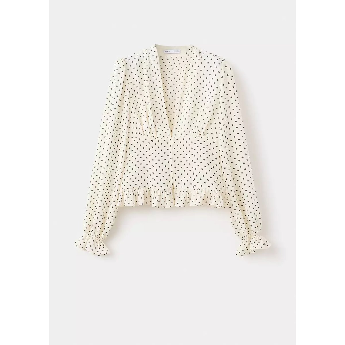 Blouse marroc blanc cassé, MANGO