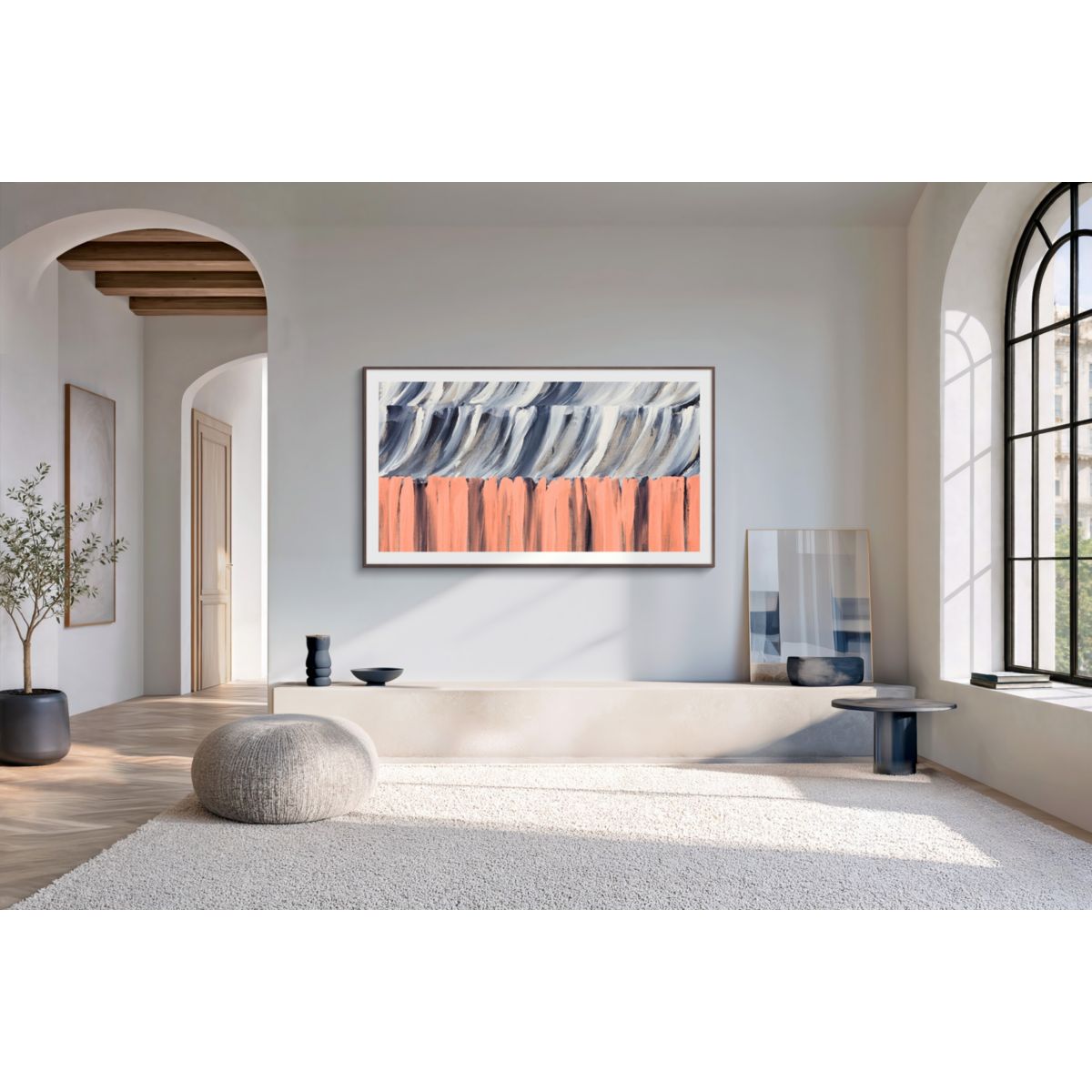 TV QLED The Frame 43LS03HE (2026) 43" (108 cm) 4K Ultra HD - Mode art (effet tableau), Smart TV, anti-reflet couleur unique, SAMSUNG