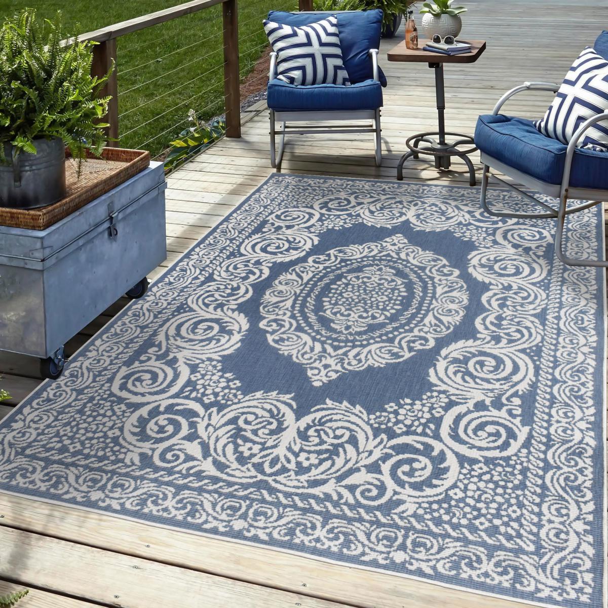 Tapis d&rsquo;ext&eacute;rieur : l&rsquo;astuce d&eacute;co pour prolonger le salon dehors