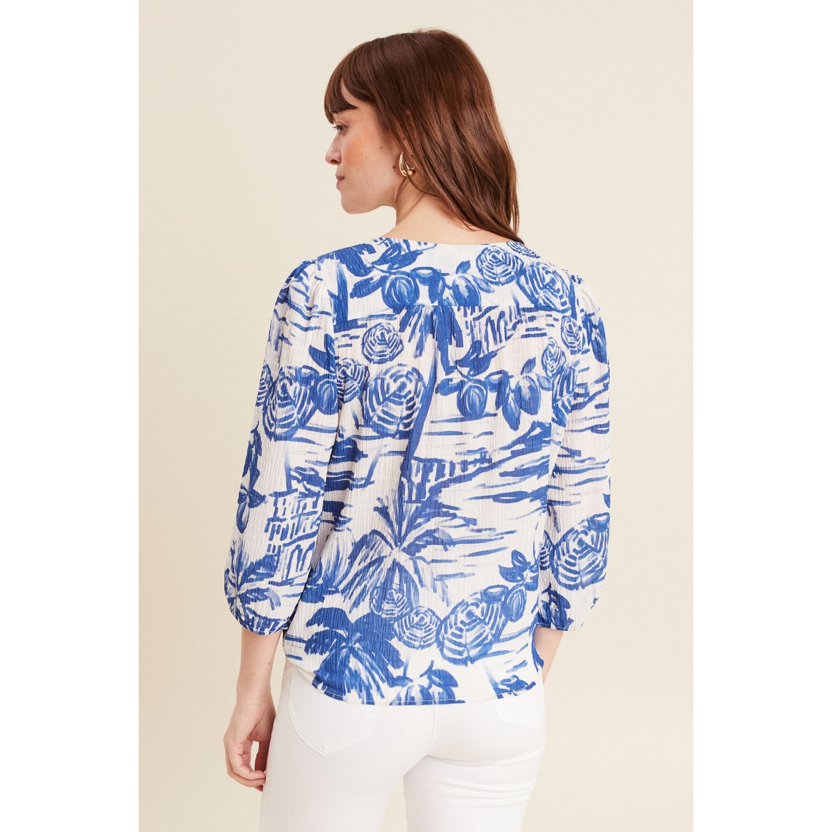 Blouse manches 3/4 blanc, BREAL