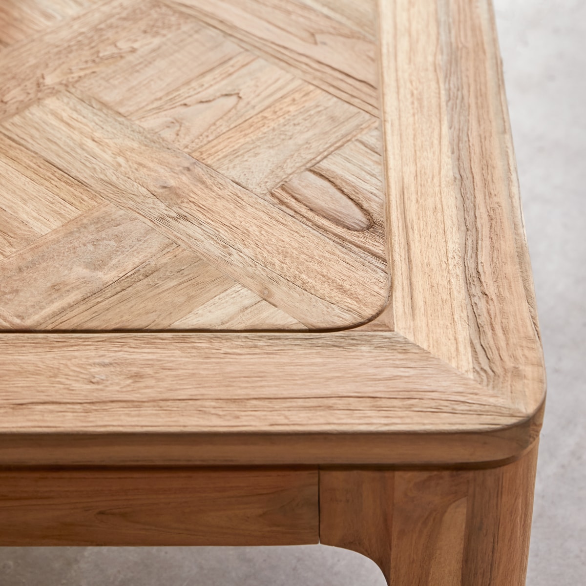 Table basse en Teck massif, RUTH naturel, TIKAMOON