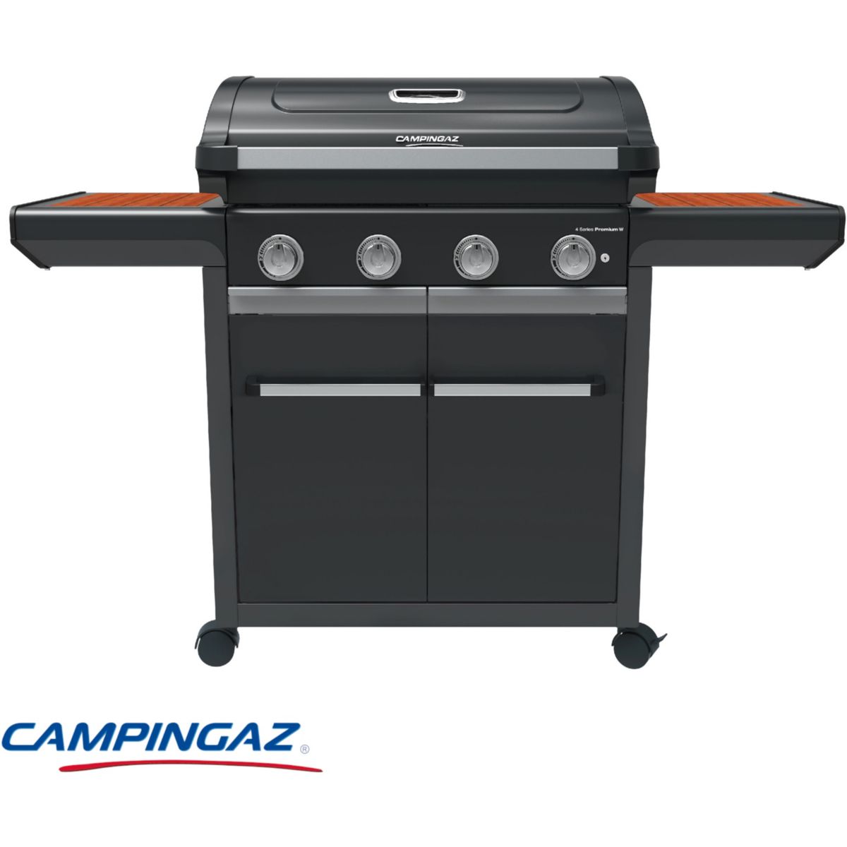 Barbecue gaz Premium 4W noir 4 brûleurs sur chariot, 72x46 cm noir, CAMPINGAZ