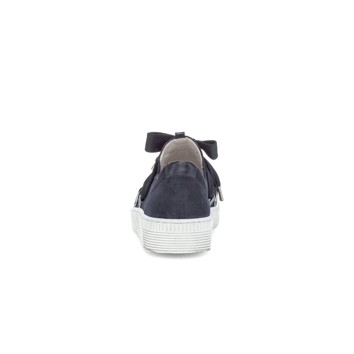 Baskets en cuir à talon compensé bleu velours, GABOR
