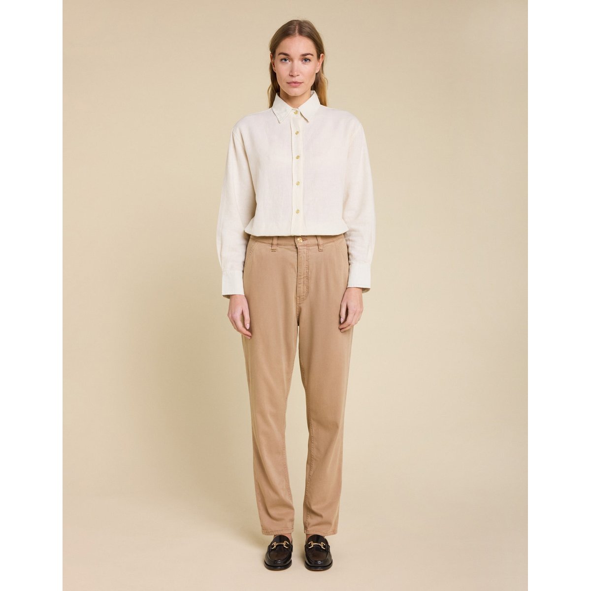 Pantalon Chino Coco MOCHA marron, PULLIN